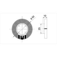 Haut-parleur XDEC 50 mm 32 ohms 50 mW pour casque de jeu et moniteur de studio