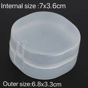 Manufacture Small Hinged Plastic Boxes Clear Plastic Cylinder Container For Soap