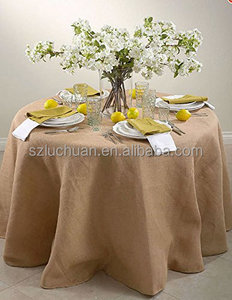 <span class=keywords><strong>Nappe</strong></span> rectangulaire personnalisée, linge de Table, décoration Simple, <span class=keywords><strong>Jute</strong></span> ronde, pièces - Product Image 2