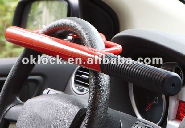 New Steering Wheel Lock with Rotation Handle - OklEAD Okl6046 Universal Car Anti-Theft Device
