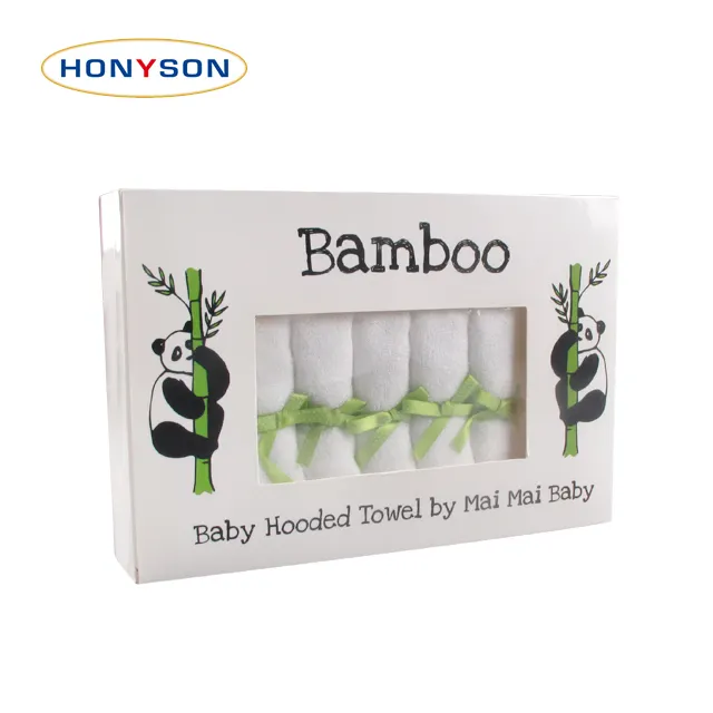 32g 20*20cm 100% bambù bambino piccolo asciugamano panno per il viso scatola di imballaggio