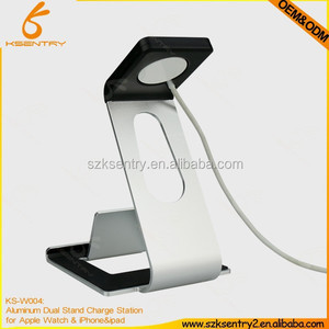 2015 aluminum charging dock station charger stand for <span class=keywords><strong>apple</strong></span> <span class=keywords><strong>Watch</strong></span> aluminum holder for iWatch with cable - Product Image 2