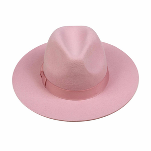 Venta al por mayor <span class=keywords><strong>Moonriver</strong></span> Fedora sombrero de fieltro de ala ancha 100% Panamá lana sombrero de invierno con logotipo personalizado para la pesca de fiesta 10 piezas en 7-15 días - Product Image 2