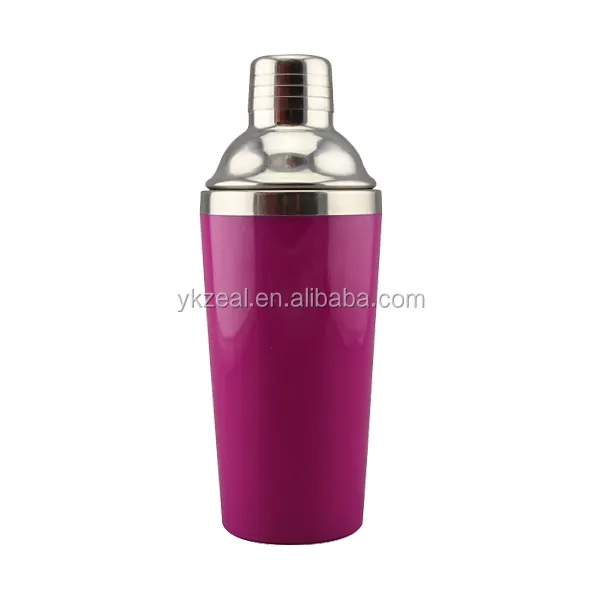 Gloednieuwe 16Oz 450Ml Plastic Schaal Van Voedingskwaliteit En Roestvrijstalen Antislip-Basis Dubbele Muur Cocktailshaker