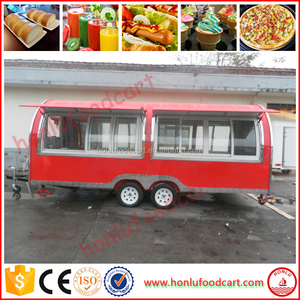 Fácil de operar <span class=keywords><strong>en</strong></span> movimiento cocina cesta grande espacio de camiones de comida remolque móvil de alimentos - Product Image 2