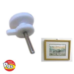 Ganchos de pared decorativos para colgar imágenes, gancho de uñas de plástico pequeño gancho práctico duro para colgar en la pared