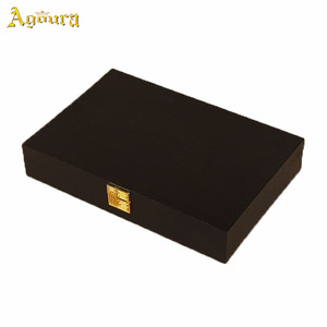 Cerradura de metal de lujo, caja de concha de madera, 23x14x5cm - Product Image 2