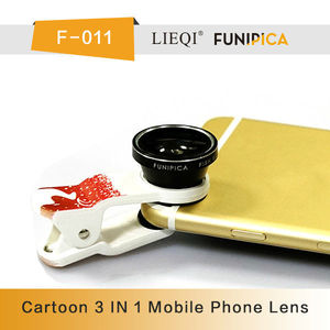 Funipica 011 3 en 1 Kit grand Angle Macro portée <span class=keywords><strong>Fish</strong></span> <span class=keywords><strong>Eye</strong></span> objectif <span class=keywords><strong>pour</strong></span> <span class=keywords><strong>iPhone</strong></span> - Product Image 3