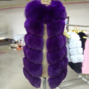 Invierno mujeres <span class=keywords><strong>Chaleco</strong></span> de piel genuino Fox <span class=keywords><strong>Chaleco</strong></span> de piel Real Fox Fur Gilet <span class=keywords><strong>para</strong></span> las niñas - Product Image 6