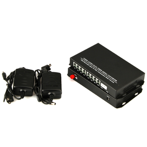 Máy Tính Để Bàn-1 Cặp 8 Kênh Điện Thoại Sợi Quang Học Để RJ11 Phương Tiện Truyền Thông Chuyển Đổi - Product Image 5