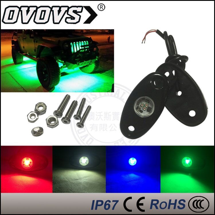 Roca OVOVS Impermeable Mini 2 ''9 W LED Luz auto Led Bajo Luces Del Coche para el Carro Auto J-EEP Off carretera 4x4