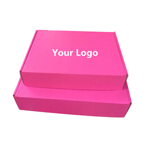 Accept Custom Made Tuck Top Corrugated Postage Pink background Colored Mailers Box,mailing box
