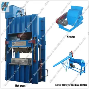 hydraulic compressed wood pallet maker to make low cost wood pallet