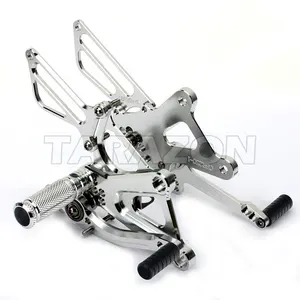 Juego Trasero Ajustable CNC para Motocicleta, Reposapiés para Ducati, Kawasaki, Harley, Honda, Suzuki, Yamaha, BMW