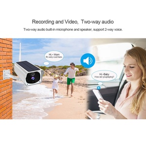 Ngoài trời Năng Lượng Mặt Trời Được Hỗ Trợ An Ninh CCTV Máy Ảnh Điện Năng Thấp Có Thể Sạc Lại Pin Tầm Nhìn Đêm WiFi 1080 P Máy Ảnh IP66 Không Thấm Nước - Product Image 5