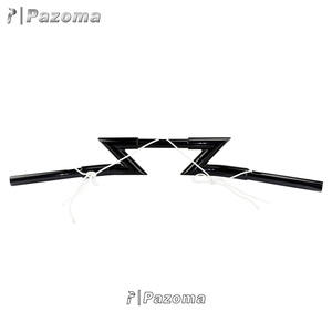 Guidon universel en aluminium de 1 pouce pour <span class=keywords><strong>moto</strong></span>, types de direction personnalisés pour <span class=keywords><strong>chopper</strong></span> - Product Image 2