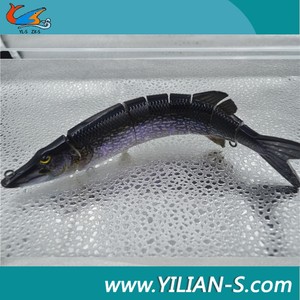 8 pulgadas 65 g 8 sección pesca articulado señuelos lucio swimbait muskie señuelos de pesca - Product Image 4