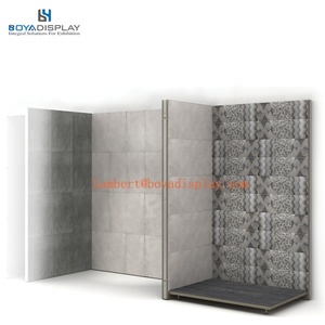 Popular Type <strong>Bathroom</strong> <strong>Ceramic</strong> <strong>Tile</strong> <strong>Display</strong> Rack Corner Shower Cubicle Sample <strong>Display</strong> in <strong>Ceramic</strong> Showroom for Showroom - Product Image 3