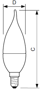 Ampoule LED <span class=keywords><strong>PHILIPS</strong></span> E14 pour liste de prix - Product Image 3