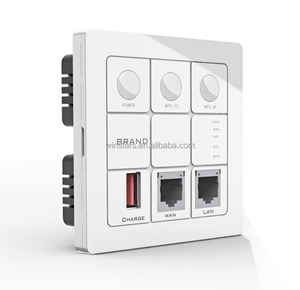 Repetidor Wifi inalámbrico <span class=keywords><strong>AC750</strong></span> en la pared, placa de pared tipo 86 AP con adaptador de corriente, - Product Image 1
