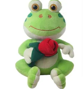 Valentine Katak Mewah lembut boneka mainan mewah dengan rose untuk gadis hadiah