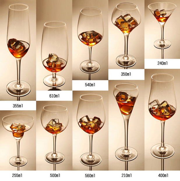 Haonai popular colored wine glass cups red goblet wine glass OEM color wine glass cup with stem