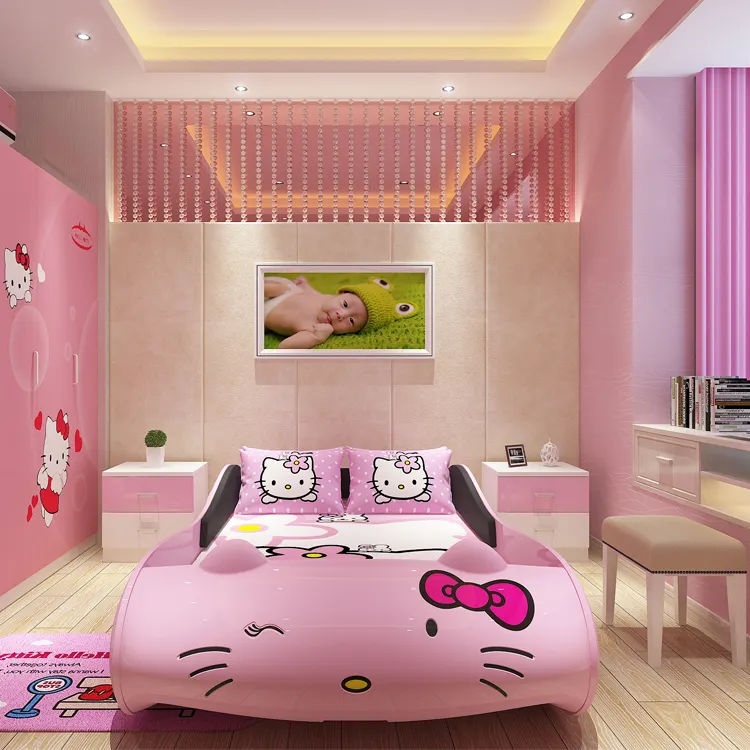 Hello Kitty Kids Car Bed - Kids Paradise
