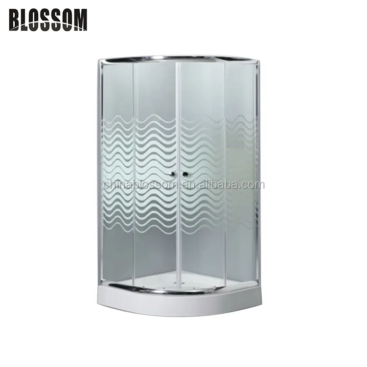 Indoor cheap portable bathroom shower glass cubicle sizes