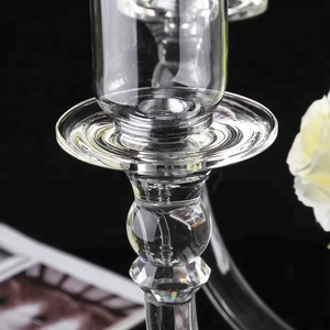 <strong>Table</strong> Top Candelabra <strong>Wedding</strong> Center <strong>Piece</strong> Flower Vase Holder 8 Arms Glass <strong>Wedding</strong> Candle Holder Candlestick for Decorations - Product Image 3