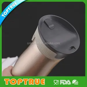 400 ML cách điện quảng cáo trà mugs/cốc cà phê với lật nắp chèn giấy cốc cách nhiệt với nắp SL-2450