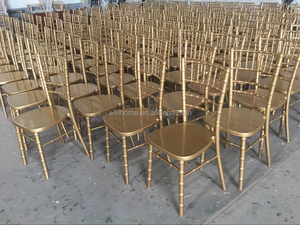 Wholesale Hotel Stackable <strong>Uk</strong> Market Limewash/<strong>Gold</strong> Wedding Chiavari Chairs With Solid Wood Seat for Events - Product Image 2