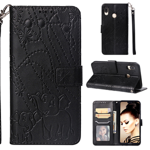 Étui en <span class=keywords><strong>cuir</strong></span> pour <span class=keywords><strong>Huawei</strong></span> P20 Pro, étui de téléphone imprimé éléphant pour <span class=keywords><strong>Huawei</strong></span> P20 <span class=keywords><strong>Lite</strong></span>, étui portefeuille à rabat avec support magnétique - Product Image 6