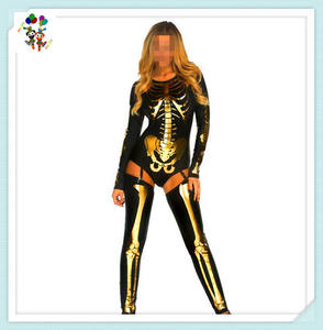 Costumes de fête d'halloween pour femmes adultes, <span class=keywords><strong>squelette</strong></span> <span class=keywords><strong>Sexy</strong></span> fantaisie HPC-3164 - Product Image 5