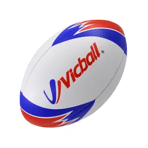 Gençlik denetim rugby topları promosyon PVC makine dikişli amerikan futbolu ekipmanları rugby topu