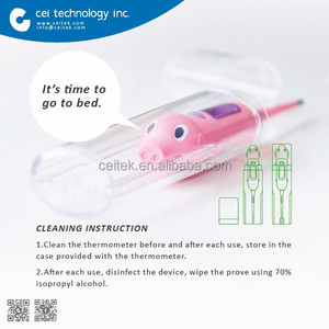 Zoo Động Vật Có Hình Dạng Bộ Sưu Tập Con Nhiệt Kế Kỹ Thuật Số với Mẹo Linh Hoạt - Product Image 2