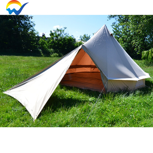 GSD Extérieur Auvent Toile Cloche Yourte <span class=keywords><strong>Tente</strong></span> Coton Toile <span class=keywords><strong>Tipi</strong></span> <span class=keywords><strong>Tente</strong></span> Chasse Safari Stretch <span class=keywords><strong>Tente</strong></span> Familiale - Product Image 2