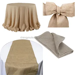 Fusciacca per sedia da sposa all'ingrosso copertura per banchetto 100% fascia per sedia in tela da imballaggio per matrimonio