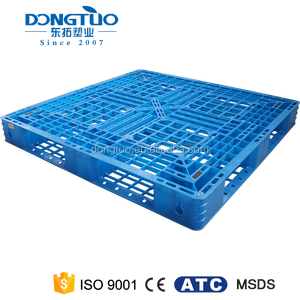Epal paletas de plástico descartáveis para euro, paletes plásticos à prova de umidade com 6 corredores 1200*800*150mm - Product Image 6