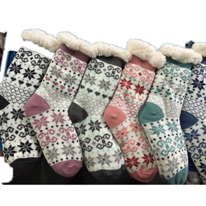 Chaussettes d'hiver en laine polaire pour enfants, garçon et fille, doux, épais et chaud - Product Image 1
