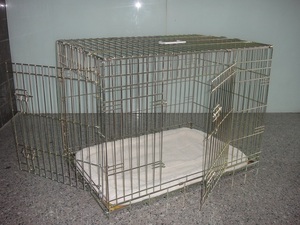 Fabrika toptan dayanıklı Metal köpek kafesi özelleştirilmiş renk taşınabilir evcil hayvan sandığı büyük uzay çoklu boyutları ile mevcut - Product Image 2