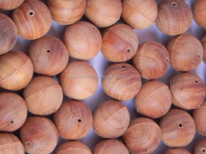 Unfinished Sandalwood <b>Beads</b> 18mm Semi-Finished Wood <b>Beads</b> Unpolished Sandalwood <b>Beads</b> - Product Image 2