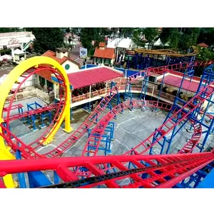 Amusement park equipment big roller coaster customized for theme park Outdoor amusement park equipment different design