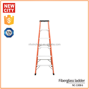 De fibra de vidrio escalera de 6 pasos de doble propósito plegable telscopic - Product Image 2
