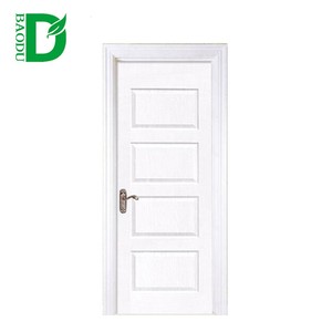 Puertas de entrada de puerta de madera, imprimación moldeada HDF blanca, barata, chapa de madera columpio moldeada Interior + imprimado hdf pintado o blanco - Product Image 2