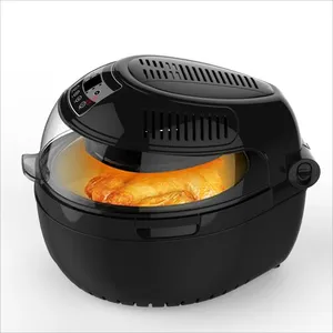 Nova chegada 1300w poderosa função multi fritadeira ar, máquinas de pipoca, fritadeira de ar redondas para o frango inteiro nova chegada