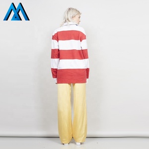 Delle <span class=keywords><strong>donne</strong></span> Della Banda di Rugby <span class=keywords><strong>Polo</strong></span> da Donna Camicia A <span class=keywords><strong>Maniche</strong></span> <span class=keywords><strong>Lunghe</strong></span> - Product Image 3