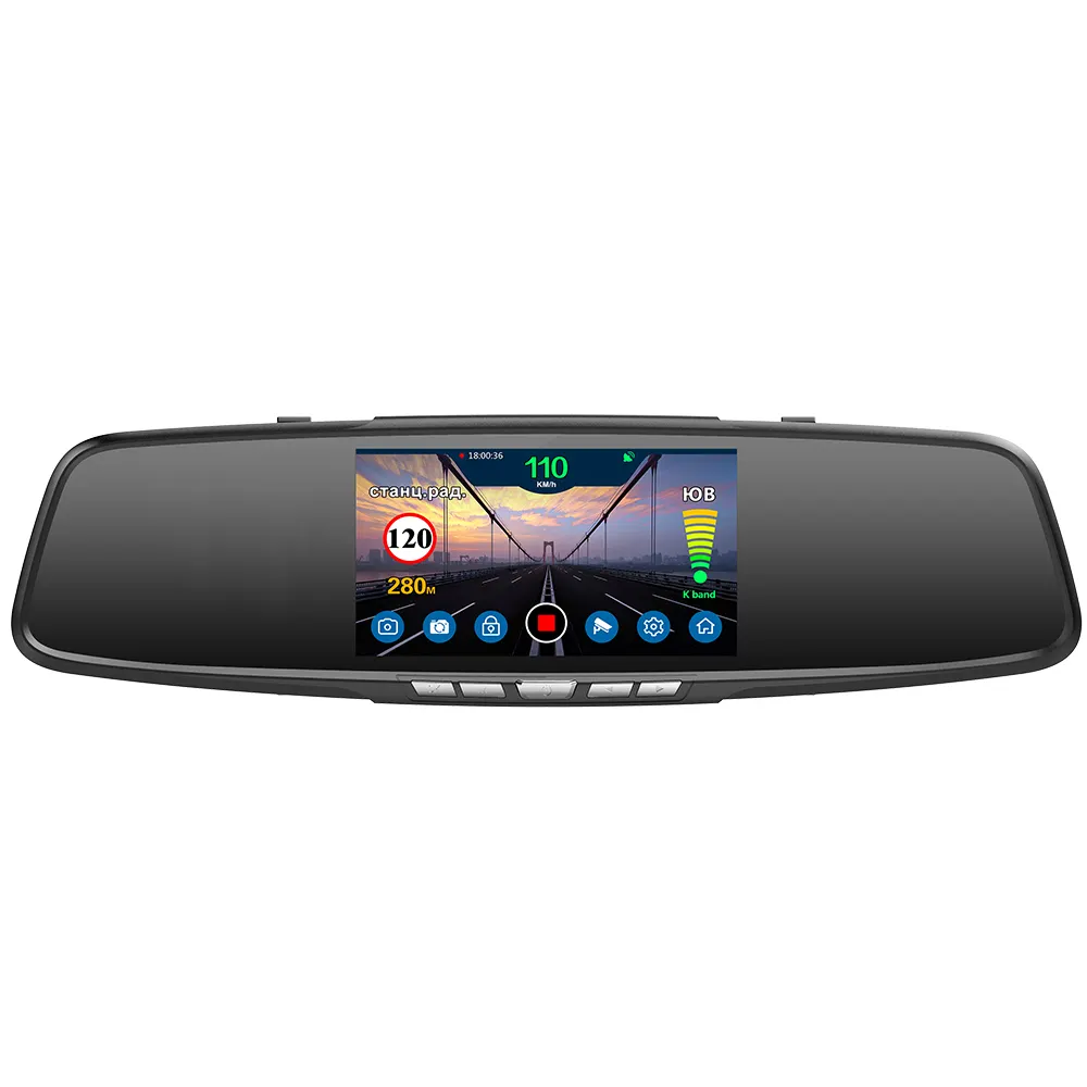 3 in 1 combo velocità dash cam rivelatore del radar car monitor specchio retrovisore della macchina fotografica con il GPS