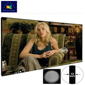 Xy מסך 100 אינץ ALR גבוהה רווח שחור יהלומים דק מסגרת מקרן הקרנת מסך עבור קולנוע ביתי רון החיים משרד