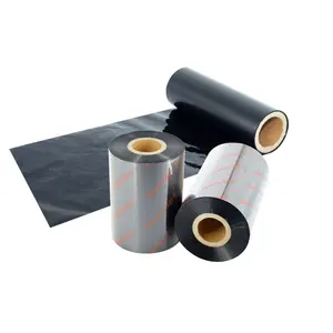 Cinta de resina con código de barras de transferencia térmica, impresión para papel recubierto mate/PET/ PVC, 80mm x 300m, película de transferencia térmica, color personalizado