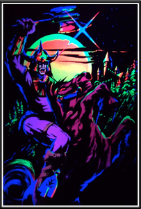 Astronaute Velours <span class=keywords><strong>Blacklight</strong></span> Art Mural - Product Image 3
